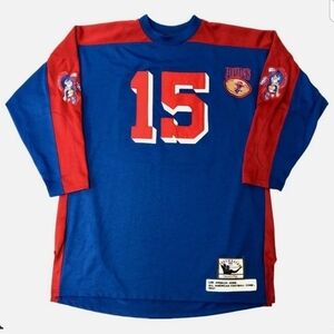 Mitchell & Ness 1947 Los Angeles Dons Blue Red Throwback Football Jersey 56 3XL
